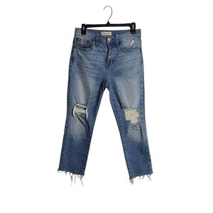 MADEWELL The perfect Vintage High Rise Straight Leg Distressed Size 26P